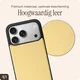 AVY Apple iPhone 18 Pro Hoesje met Koord Haakjes MagSafe Leer Croco Geel afbeelding 7