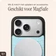 AVY Apple iPhone 18 Pro Hoesje met Koord Haakjes MagSafe Leer Croco Blauw afbeelding 8