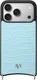AVY Apple iPhone 18 Pro Hoesje met Koord Haakjes MagSafe Leer Croco Blauw afbeelding 12