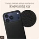 AVY Apple iPhone 18 Pro Max Hoesje met Koord Haakjes MagSafe Leer Zwart afbeelding 7
