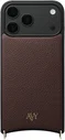 AVY Apple iPhone 18 Pro Max Hoesje met Koord Haakjes MagSafe Leer Chocolate