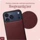 AVY Apple iPhone 18 Pro Max Hoesje met Koord Haakjes MagSafe Leer Burgundy afbeelding 7