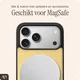 AVY Apple iPhone 18 Pro Max Hoesje met Koord Haakjes MagSafe Leer Croco Geel afbeelding 8