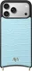 AVY Apple iPhone 18 Pro Max Hoesje met Koord Haakjes MagSafe Leer Croco Blauw afbeelding 12