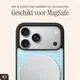 AVY Apple iPhone 18 Pro Max Hoesje met Koord Haakjes MagSafe Leer Croco Blauw afbeelding 7