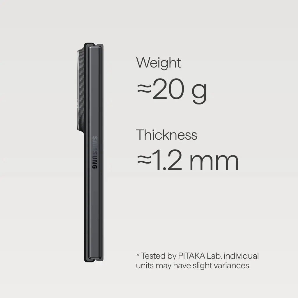 PITAKA Edge Samsung Galaxy Z Fold 8 Hoesje 600D Magnetic Ultra Dun Zwart afbeelding 6