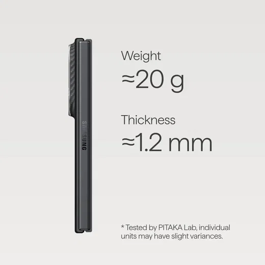 PITAKA Edge Samsung Galaxy Z Fold 8 Hoesje 600D Magnetic Ultra Dun Zwart afbeelding 6