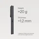 PITAKA Edge Samsung Galaxy Z Fold 8 Hoesje 600D Magnetic Ultra Dun Zwart afbeelding 6