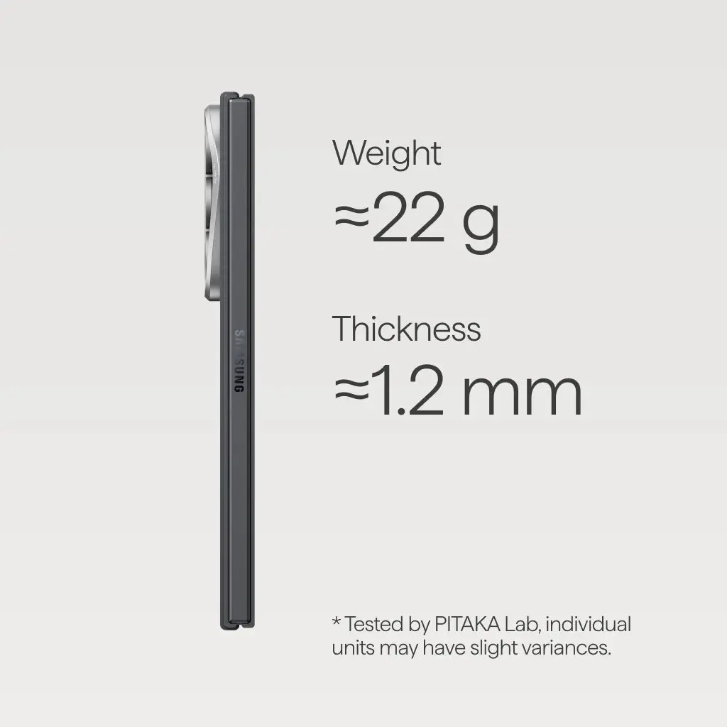 PITAKA Edge Samsung Galaxy Z Fold 8 Ultra Hoesje 600D Magnetic Ultra Dun Zwart afbeelding 7