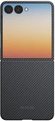 PITAKA Edge Samsung Galaxy Z Flip 8 Hoesje 600D Magnetic Ultra Dun Zwart afbeelding