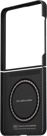 PITAKA Edge Samsung Galaxy Z Flip 8 Hoesje 600D Magnetic Ultra Dun Zwart afbeelding 3