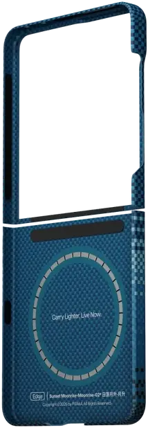 PITAKA Edge Samsung Galaxy Z Flip 8 Hoesje 600D Magnetic Ultra Dun Moonrise afbeelding 3