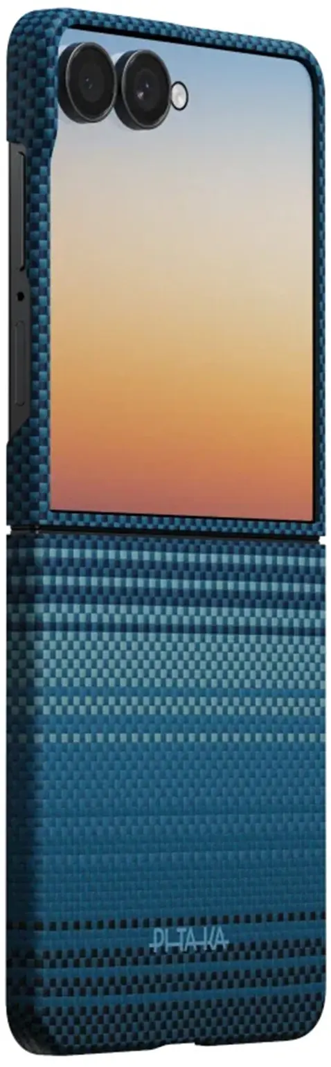 PITAKA Edge Samsung Galaxy Z Flip 8 Hoesje 600D Magnetic Ultra Dun Moonrise afbeelding 2