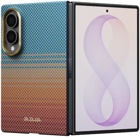 PITAKA Edge Samsung Galaxy Z Fold 8 Hoesje 600D Magnetic Ultra Dun Sunset afbeelding 1