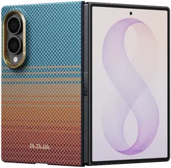 PITAKA Edge Samsung Galaxy Z Fold 8 Hoesje 600D Magnetic Ultra Dun Sunset afbeelding
