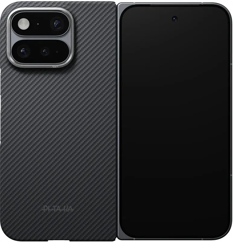 PITAKA Edge Google Pixel 11 Pro Fold Hoesje 600D Magnetic Ultra Dun Zwart afbeelding 3