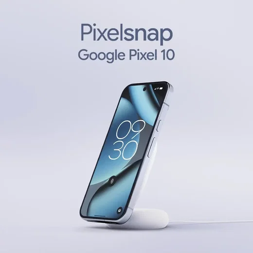 Originele Google PixelSnap 25W Qi2 Draadloze Oplader met Standaard Wit afbeelding 2