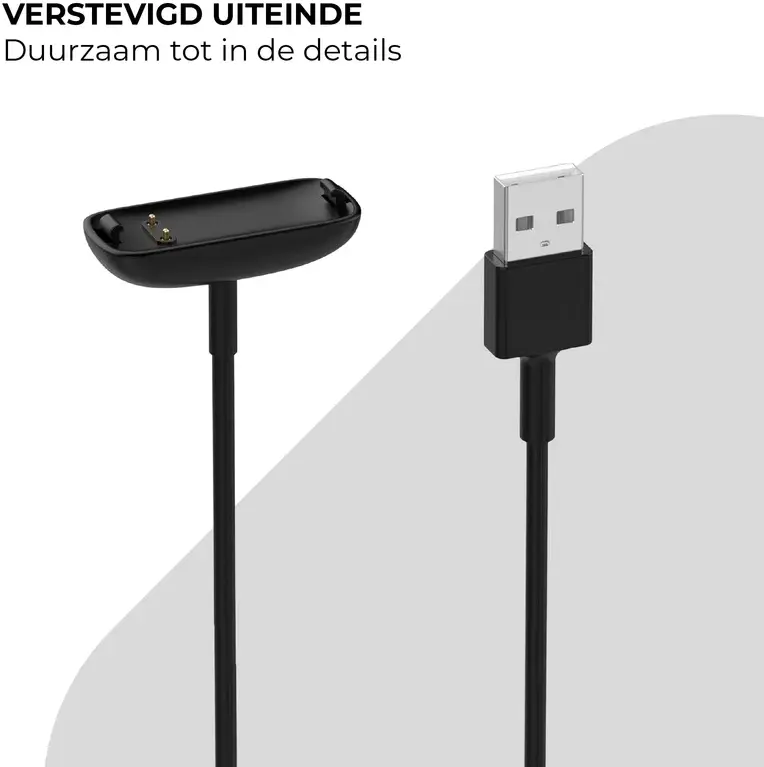 Originele Google Fitbit Charge 6 en 5 Magnetische Oplaadkabel USB Luxe Zwart afbeelding 6
