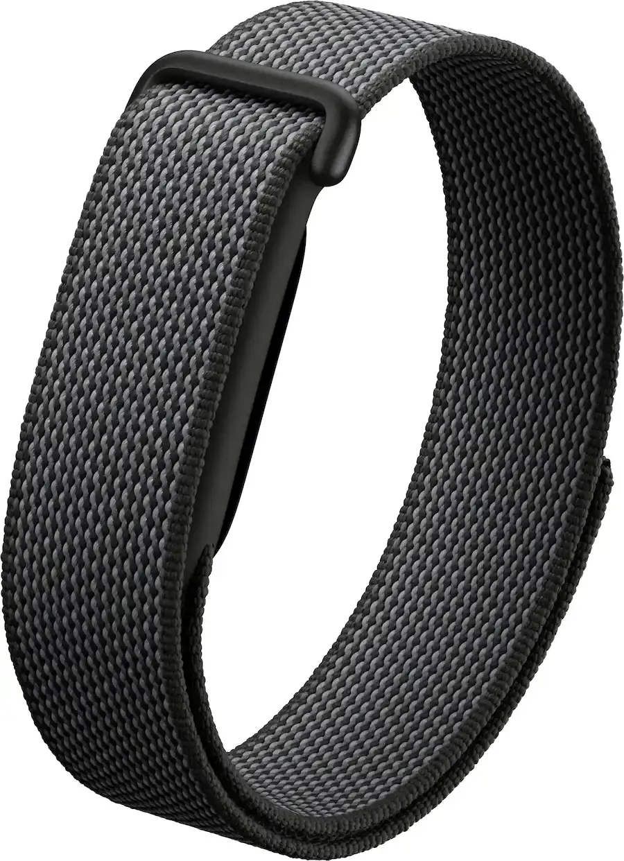 Originele Google Fitbit Air Performance Loop Band Nylon Bandje Zwart afbeelding 1