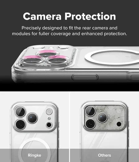 Ringke Fusion Magnetic iPhone 18 Pro Max / 17 Pro Max Back Cover Clear afbeelding 4