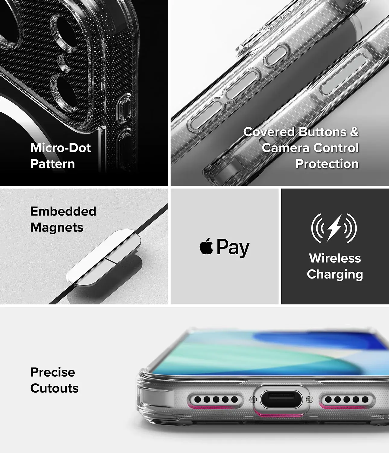 Ringke Fusion Magnetic iPhone 18 Pro Max / 17 Pro Max Back Cover Clear afbeelding 10