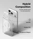 Ringke Fusion Magnetic iPhone 18 Pro Max / 17 Pro Max Back Cover Matte Clear afbeelding 3