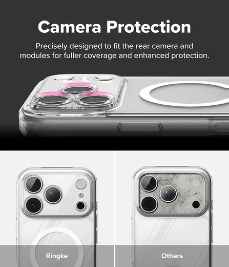 Ringke Fusion Magnetic iPhone 18 Pro Max / 17 Pro Max Back Cover Matte Clear afbeelding 4