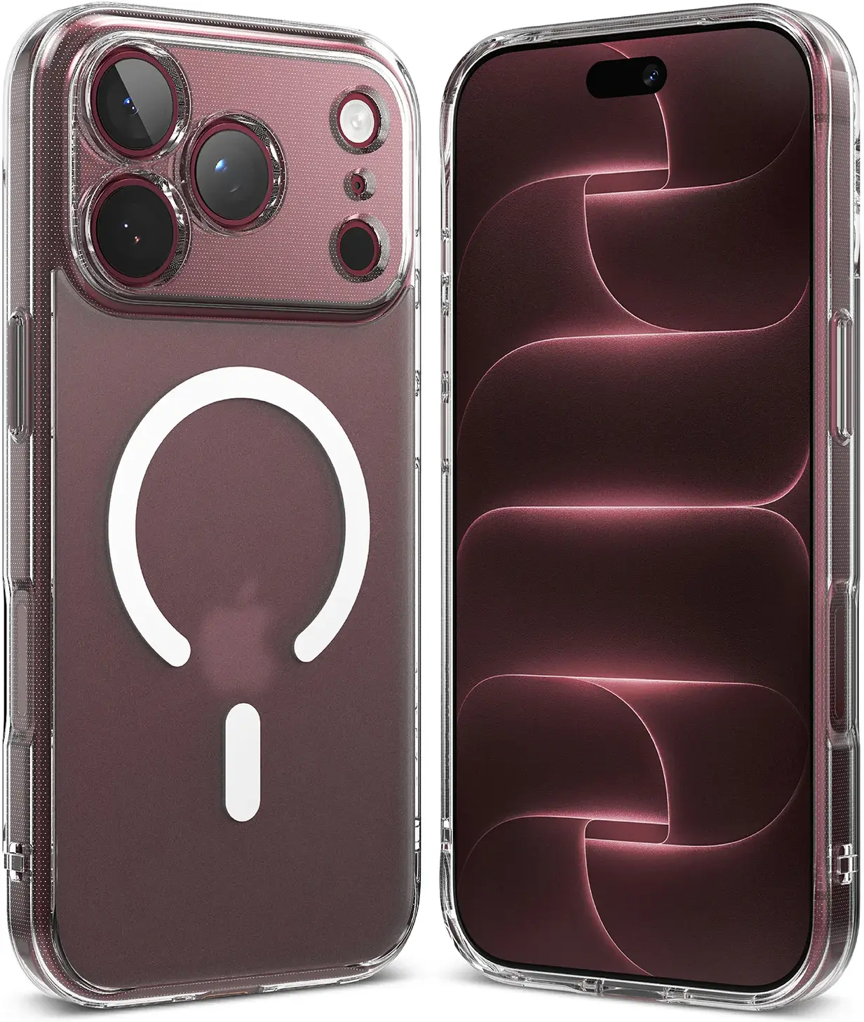 Ringke Fusion Magnetic iPhone 18 Pro Max / 17 Pro Max Back Cover Matte Clear afbeelding 1