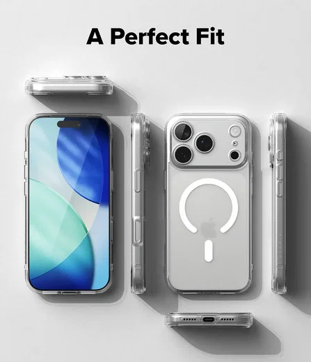 Ringke Fusion Magnetic iPhone 18 Pro Max / 17 Pro Max Back Cover Matte Clear afbeelding 9