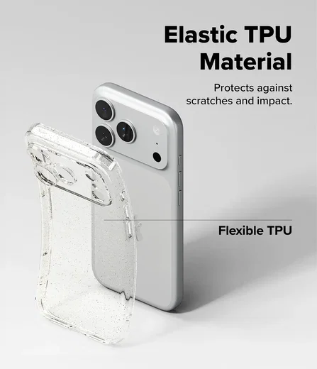 Ringke Air Apple iPhone 18 Pro Max / 17 Pro Max Hoesje Flexibel TPU Glitter afbeelding 3