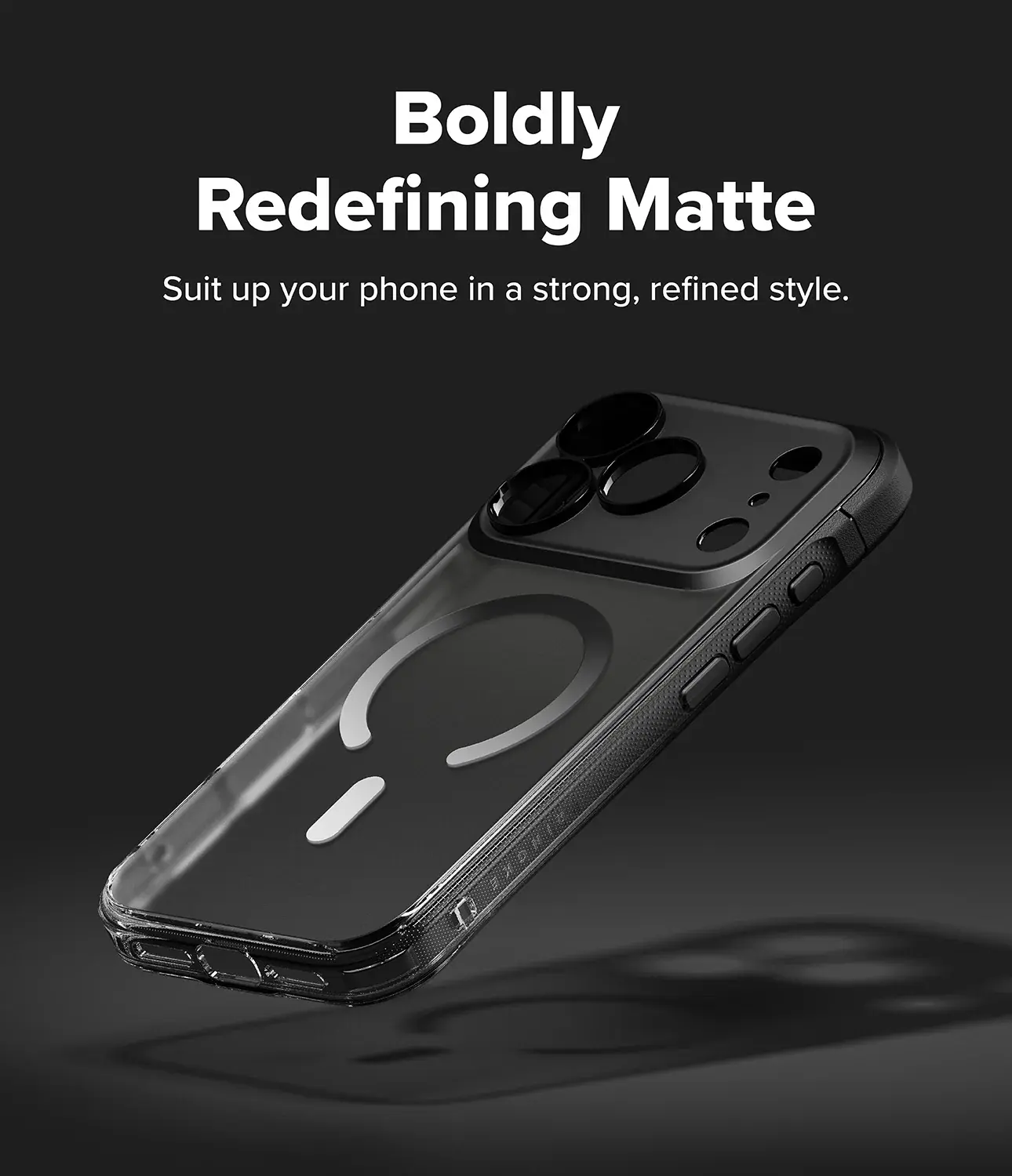 Ringke Fusion Bold Magnetic iPhone 18 Pro Max / 17 Pro Max Hoesje Matte Zwart afbeelding 12