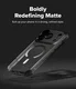 Ringke Fusion Bold Magnetic iPhone 18 Pro Max / 17 Pro Max Hoesje Matte Zwart afbeelding 12