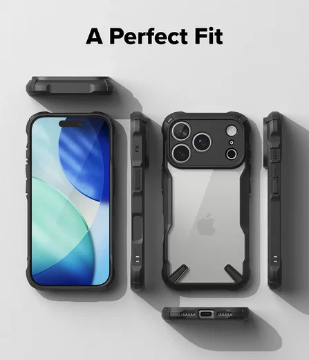 Ringke Fusion X iPhone 18 Pro Max / 17 Pro Max Hoesje Back Cover Zwart afbeelding 11
