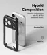 Ringke Fusion X iPhone 18 Pro Max / 17 Pro Max Hoesje Back Cover Zwart afbeelding 3