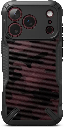 Ringke Fusion X iPhone 18 Pro Max / 17 Pro Max Hoesje Back Cover Camo Zwart afbeelding 14