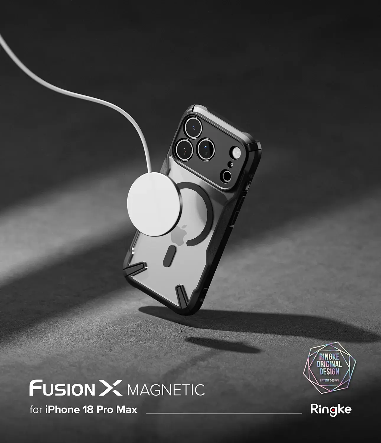 Ringke Fusion X Magnetic iPhone 18 Pro Max / 17 Pro Max Hoesje MagSafe Zwart afbeelding 15