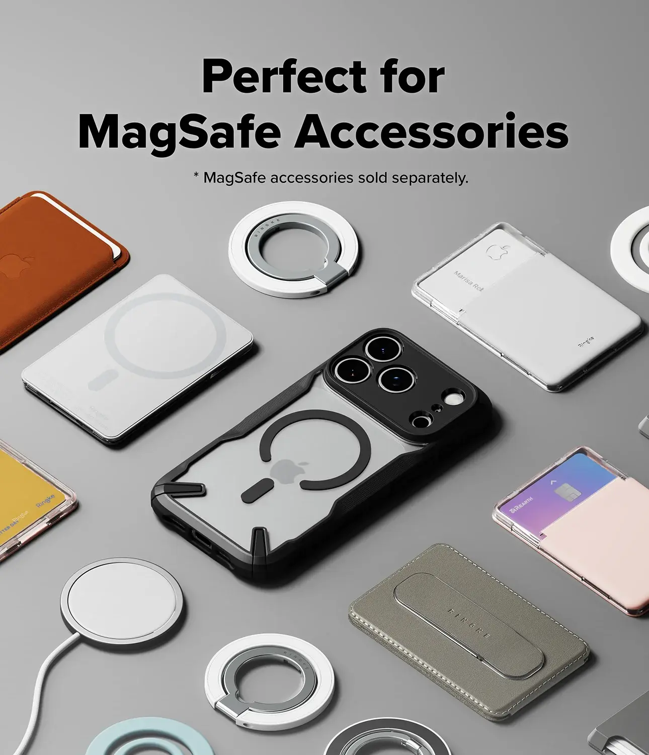 Ringke Fusion X Magnetic iPhone 18 Pro Max / 17 Pro Max Hoesje MagSafe Zwart afbeelding 7