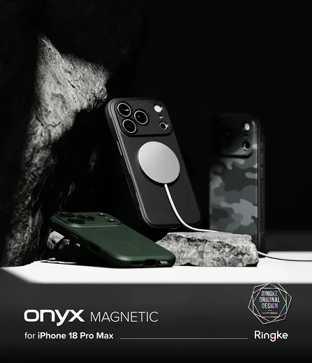 Ringke Onyx Magnetic iPhone 18 Pro Max / 17 Pro Max Hoesje MagSafe Zwart afbeelding 14