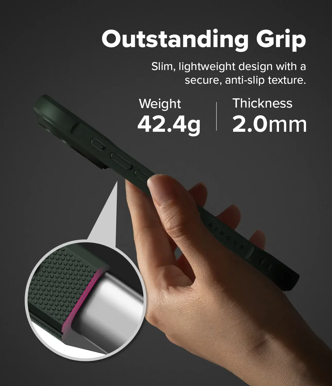 Ringke Onyx Magnetic iPhone 18 Pro Max / 17 Pro Max Hoesje MagSafe Groen afbeelding 10