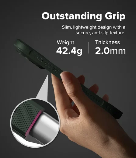 Ringke Onyx Magnetic iPhone 18 Pro Max / 17 Pro Max Hoesje MagSafe Groen afbeelding 10