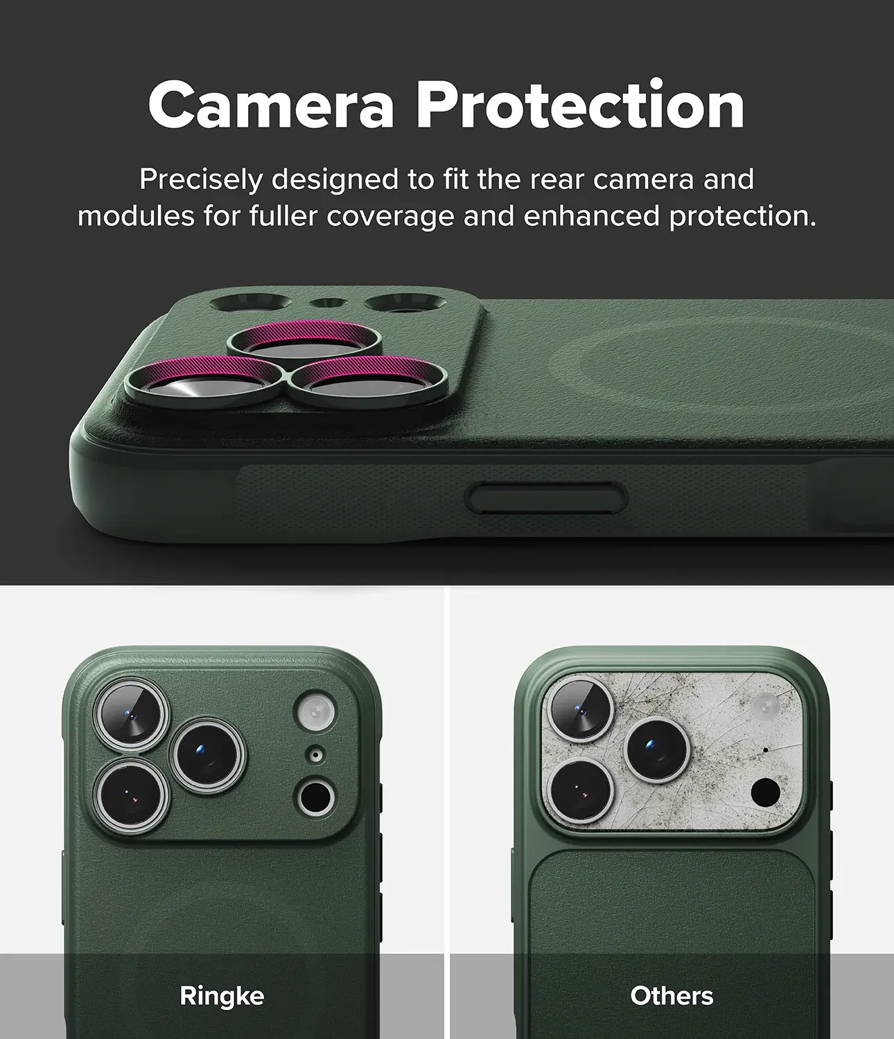 Ringke Onyx Magnetic iPhone 18 Pro Max / 17 Pro Max Hoesje MagSafe Groen afbeelding 8