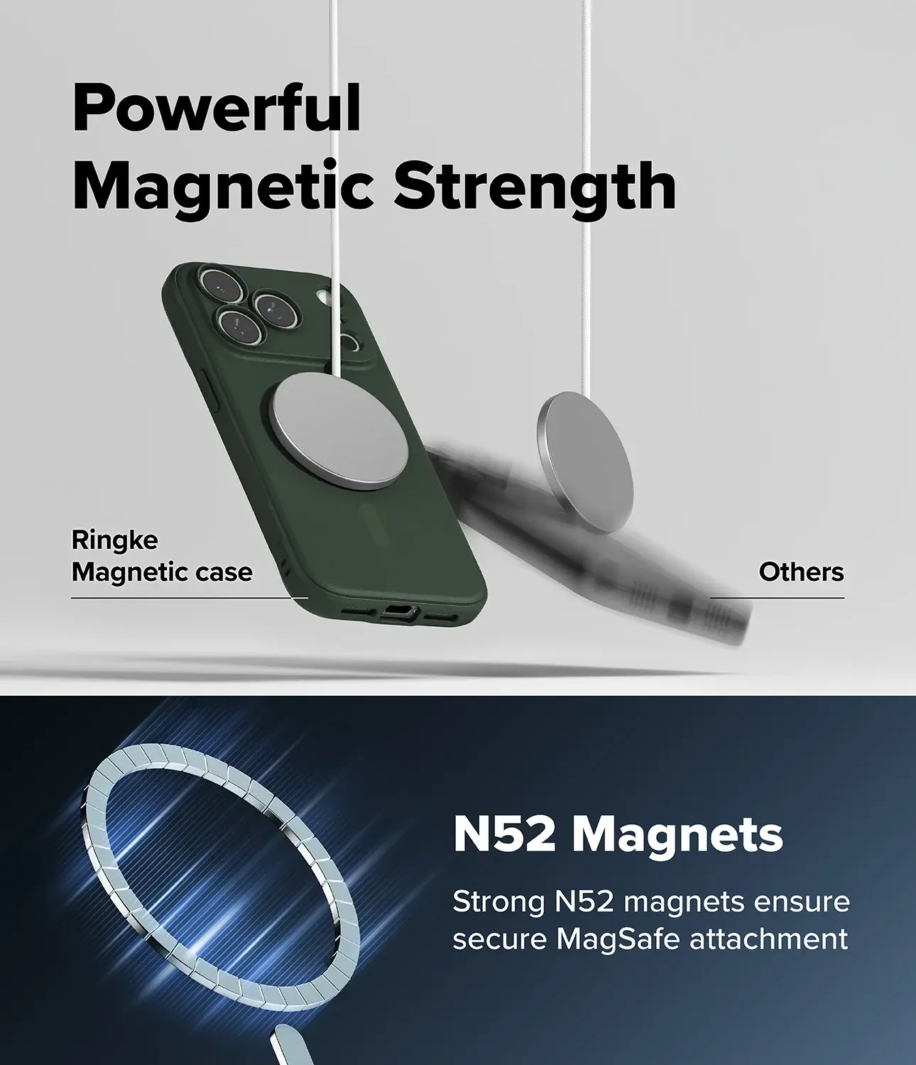 Ringke Onyx Magnetic iPhone 18 Pro Max / 17 Pro Max Hoesje MagSafe Groen afbeelding 11