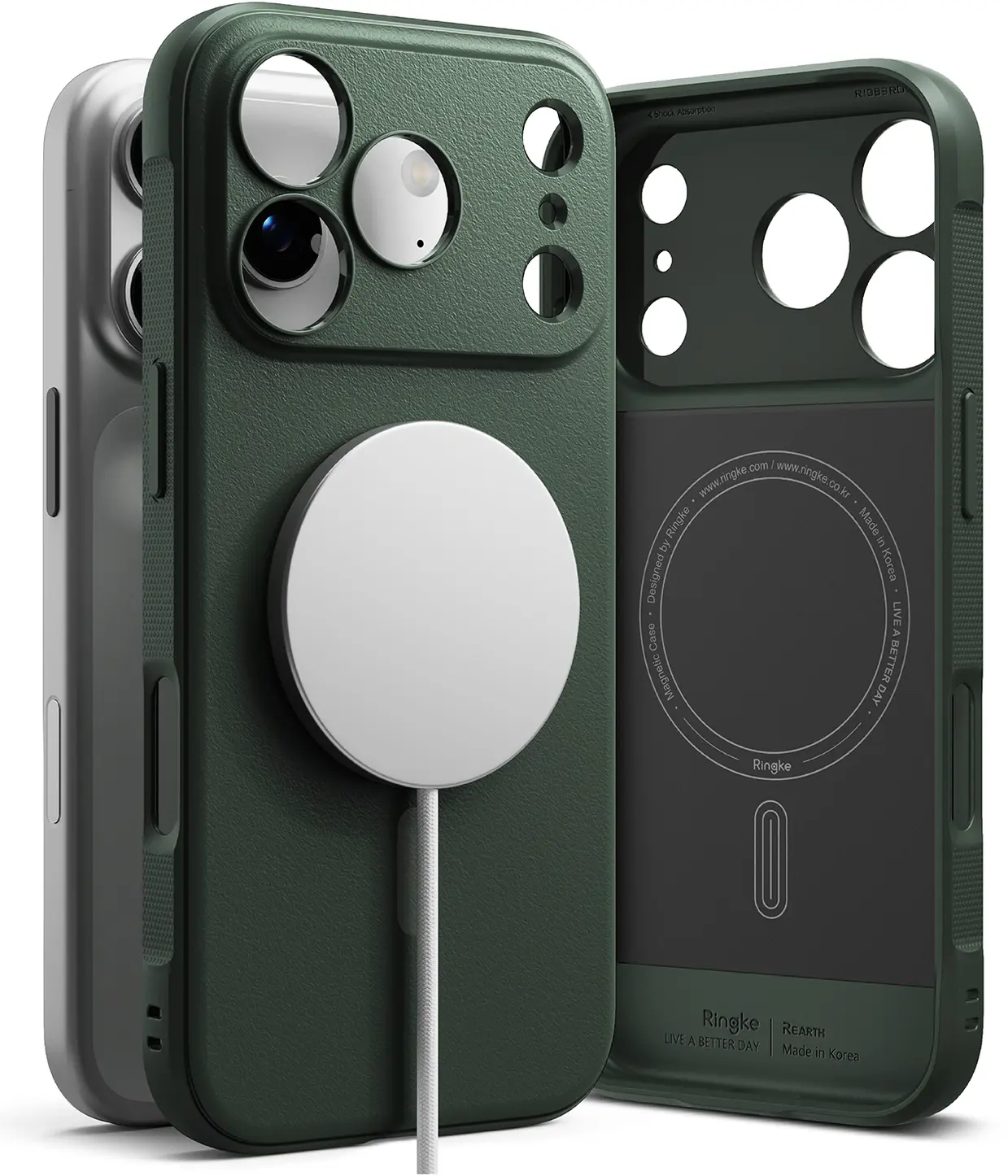 Ringke Onyx Magnetic iPhone 18 Pro Max / 17 Pro Max Hoesje MagSafe Groen afbeelding 1