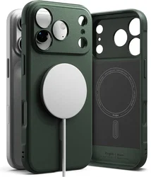 Ringke Onyx Magnetic iPhone 18 Pro Max / 17 Pro Max Hoesje MagSafe Groen afbeelding