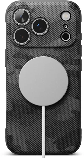 Ringke Onyx Magnetic iPhone 18 Pro Max / 17 Pro Max Hoesje MagSafe Camo Zwart afbeelding 15