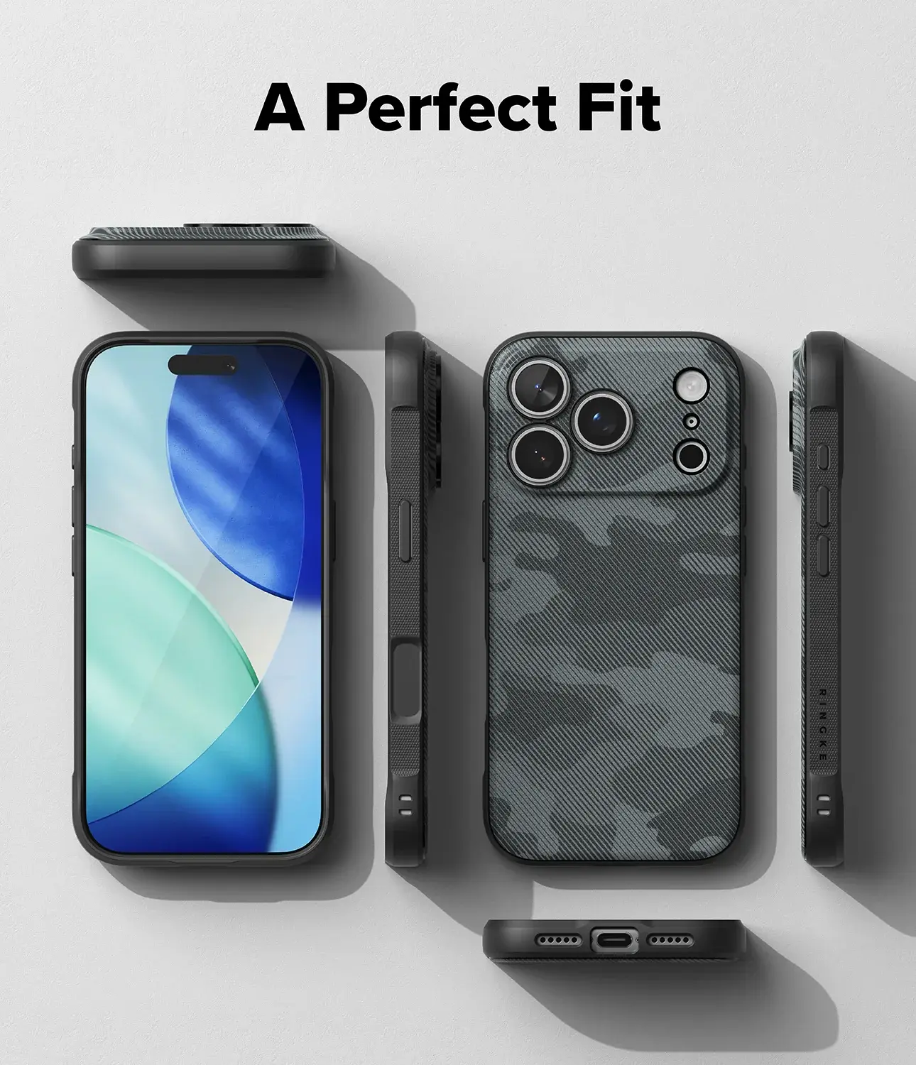 Ringke Onyx Magnetic iPhone 18 Pro Max / 17 Pro Max Hoesje MagSafe Camo Zwart afbeelding 7
