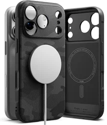 Ringke Onyx Magnetic iPhone 18 Pro Max / 17 Pro Max Hoesje MagSafe Camo Zwart afbeelding