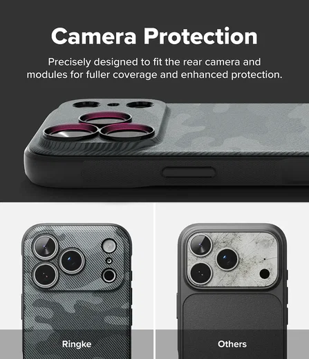 Ringke Onyx Magnetic iPhone 18 Pro Max / 17 Pro Max Hoesje MagSafe Camo Zwart afbeelding 8