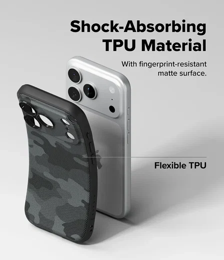 Ringke Onyx Magnetic iPhone 18 Pro Max / 17 Pro Max Hoesje MagSafe Camo Zwart afbeelding 5