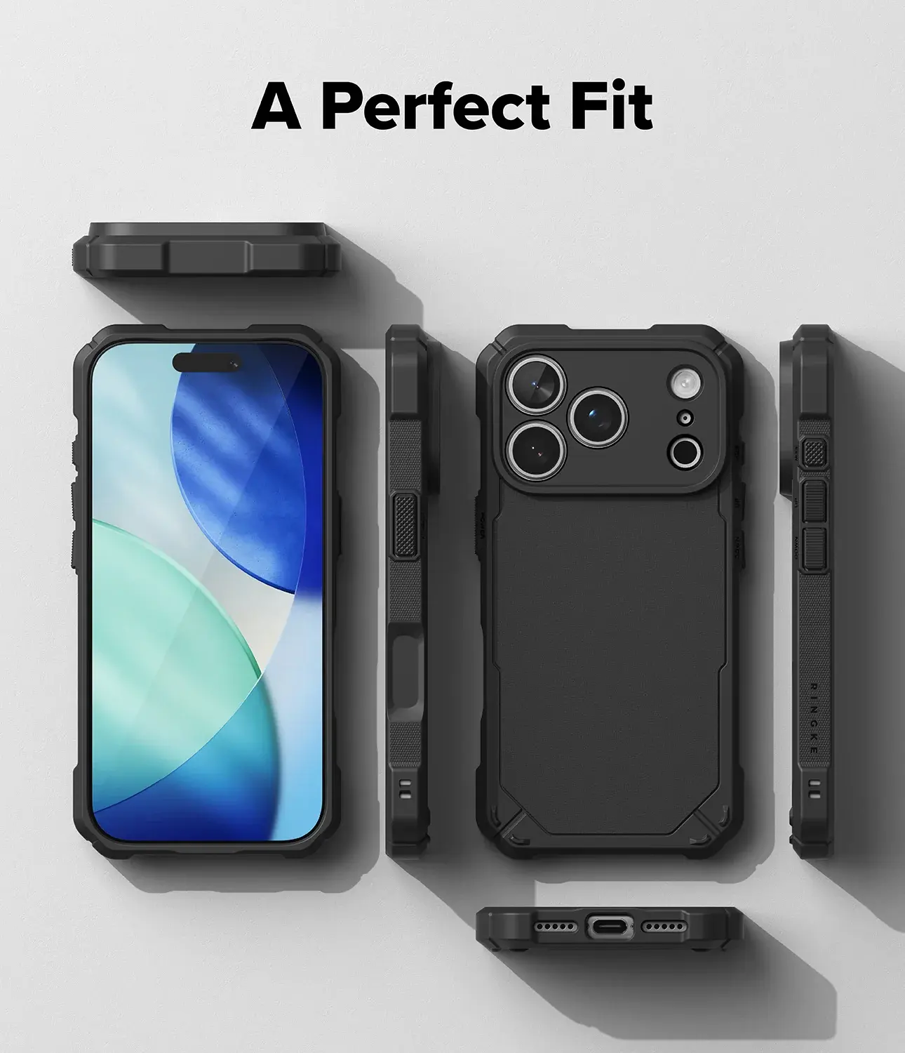 Ringke Rugged Gear Magnetic iPhone 18 Pro Max / 17 Pro Max Hoesje Zwart afbeelding 8